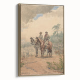 Two Scouts Art Print - Winslow Homer Realism Western Landscape Decor