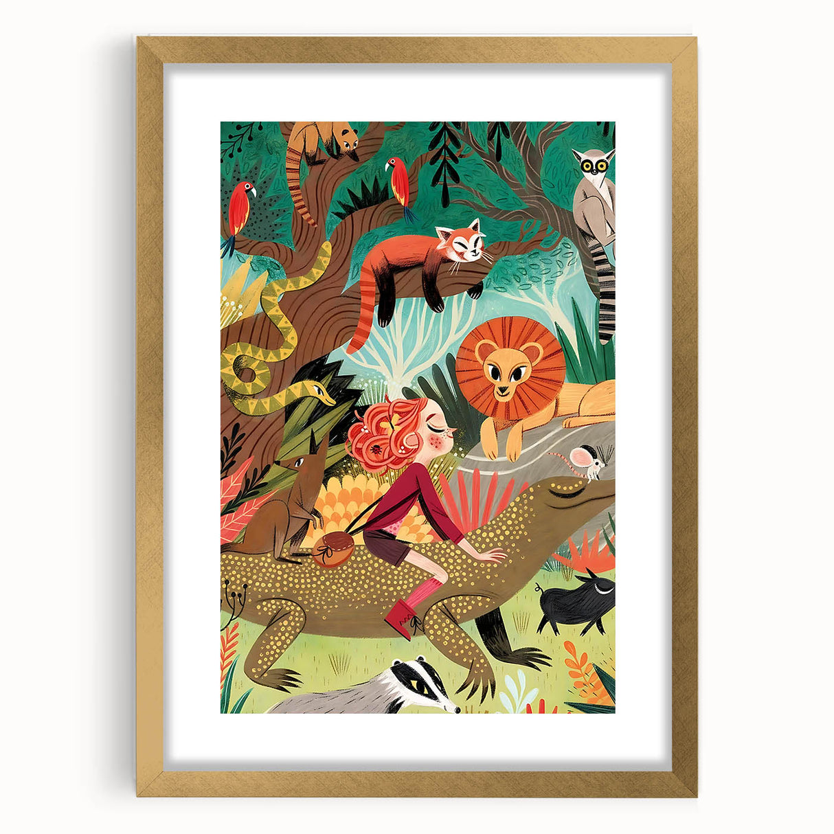 Jungle Adventure - Boys Room Wall Art Kids Wall Art Prints