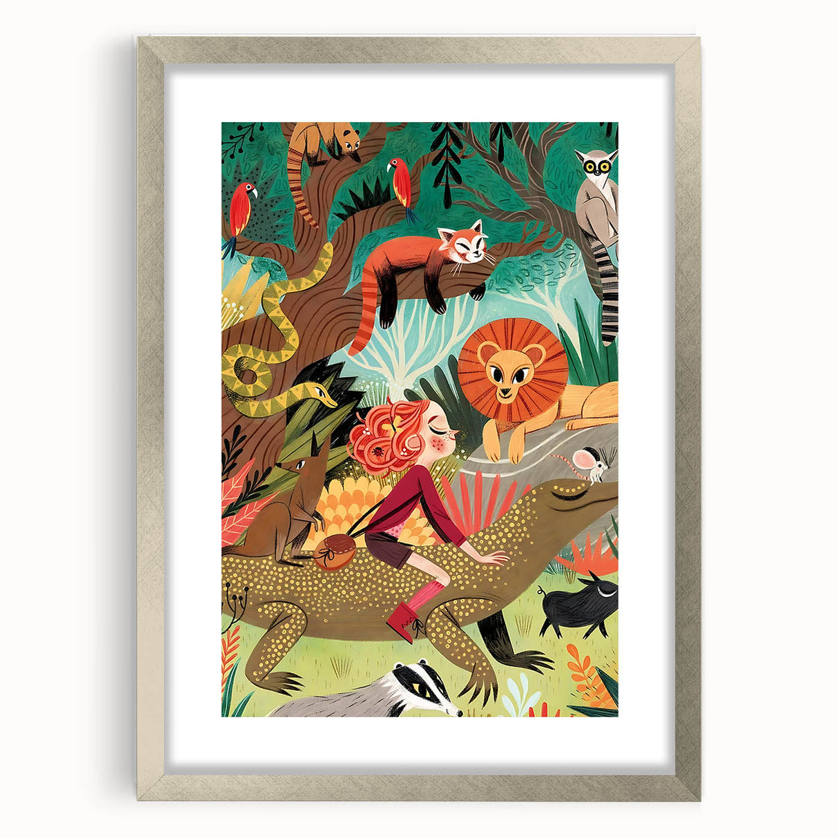 Jungle Adventure - Boys Room Wall Art Kids Wall Art Prints