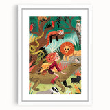 Jungle Adventure - Boys Room Wall Art Kids Wall Art Prints