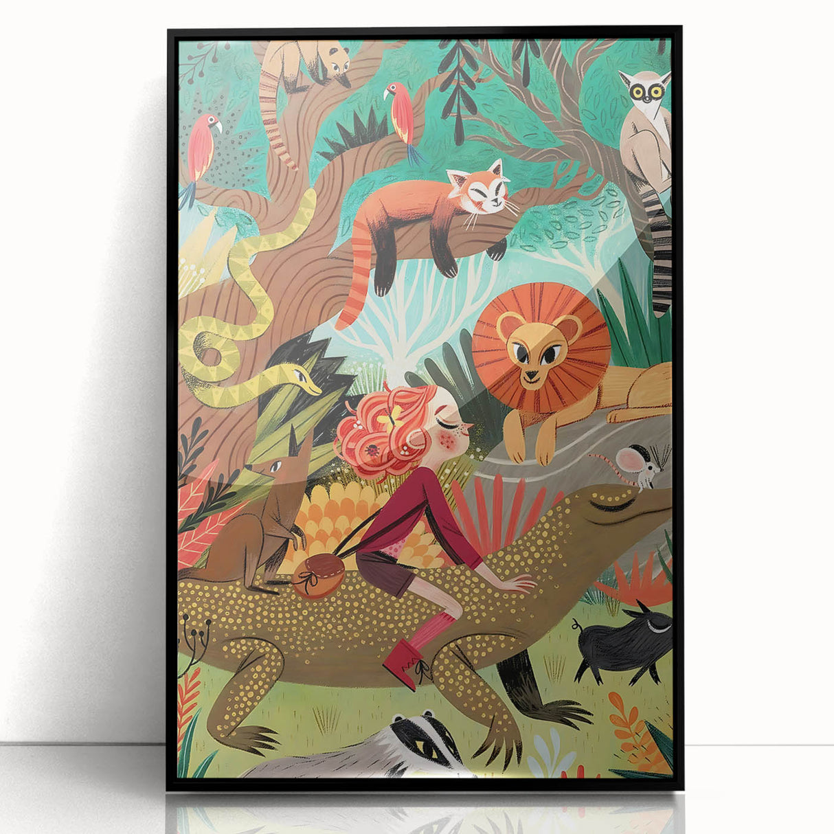Jungle Adventure - Boys Room Wall Art Kids Wall Art Prints