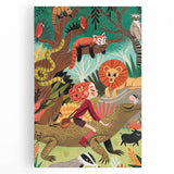 Jungle Adventure - Boys Room Wall Art Kids Wall Art Prints