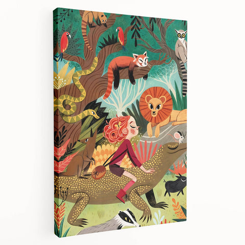Jungle Adventure - Boys Room Wall Art Kids Wall Art Prints