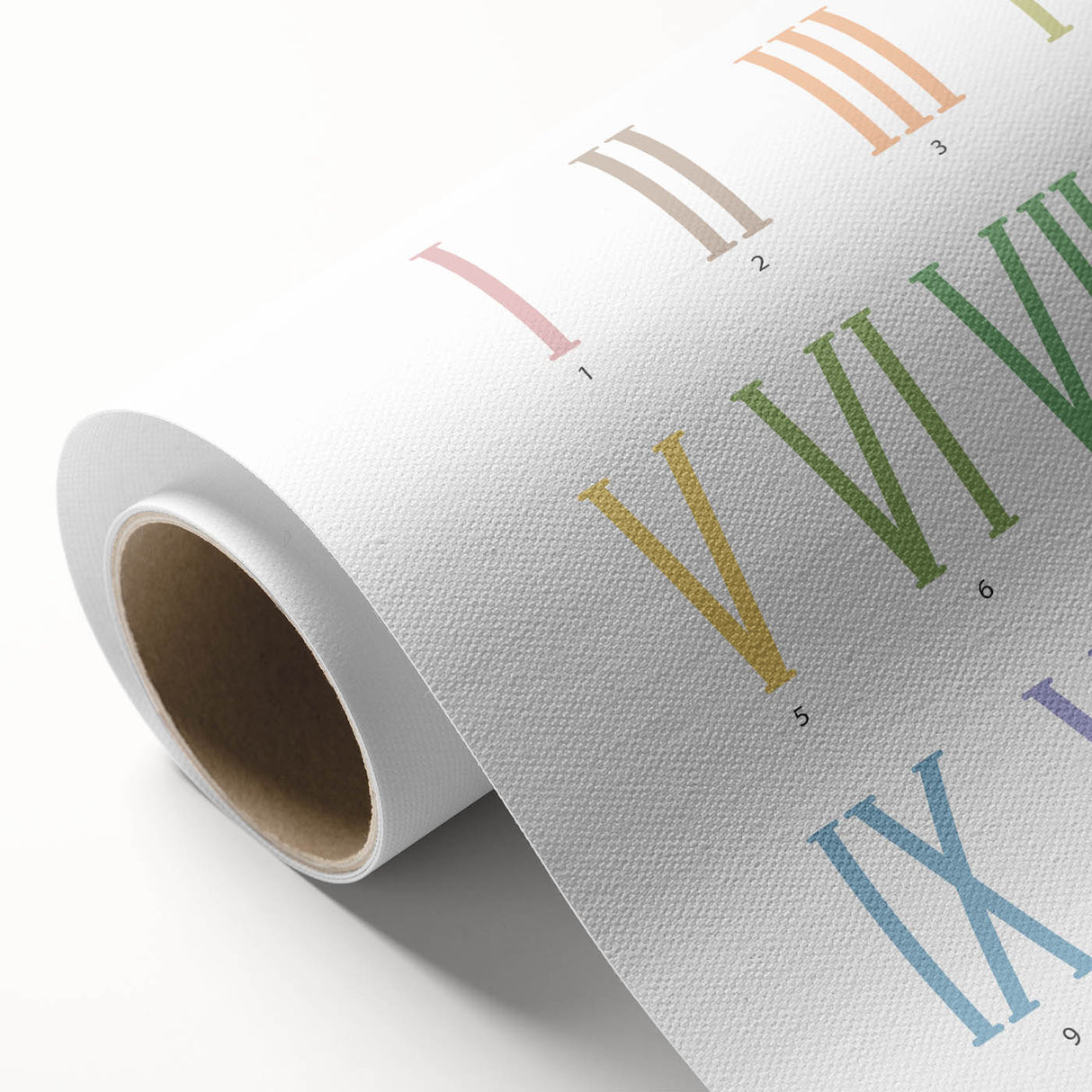 Roman Numerals Kids Educational Wall Art - Learning Poster for Classrooms