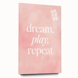 Dream Play Repeat Nursery Wall Art – Kids Room & Baby Decor