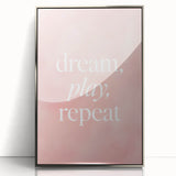 Dream Play Repeat Nursery Wall Art – Kids Room & Baby Decor