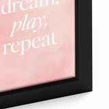 Dream Play Repeat Nursery Wall Art – Kids Room & Baby Decor