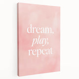 Dream Play Repeat Nursery Wall Art – Kids Room & Baby Decor
