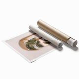Extra large rolled print featuring a vibrant floral design in summer hues, ideal for classy bathroom wall art.