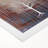 Elegant Dining Room Wall Art – Abstract Tree Canvas Print