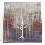 Elegant Dining Room Wall Art – Abstract Tree Canvas Print