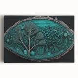 Vibrant abstract floral wall art on stretched canvas, showcasing bold colors and intricate designs, perfect for enhancing modern home decor aesthetics.