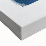 Minimalist Abstract Wall Art – Navy, Gray & Gold Geometric Brushstrokes