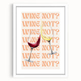 Abstract art print featuring swirling patterns in muted earth tones, framed in white, ideal for dining room decor.