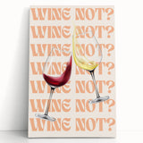 Large black and white stretched canvas featuring assorted kitchen utensils, ideal for kitchen wall art.