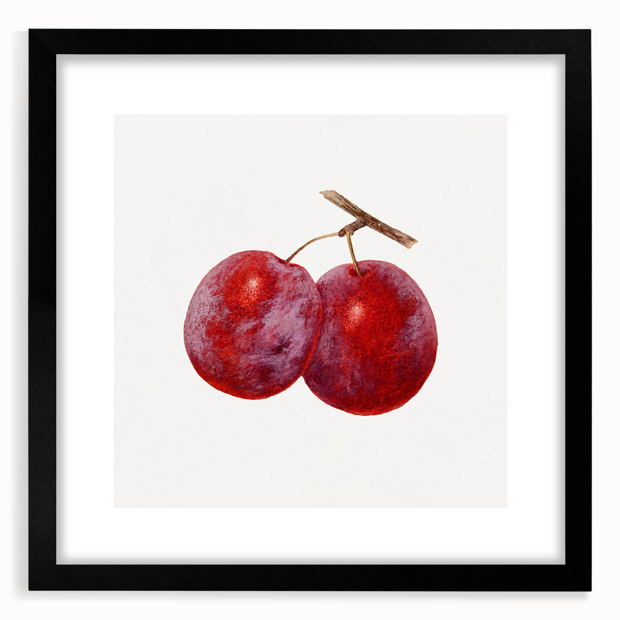 Extra large abstract art print featuring vibrant, textured fruits on canvas, ideal for living room decor.