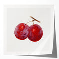 Extra large rolled print featuring an assortment of vibrant fruits on a light background, ideal for dining room decor.