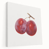 A large canvas featuring an array of colorful fruits in a realistic style, suitable for kitchen wall art.