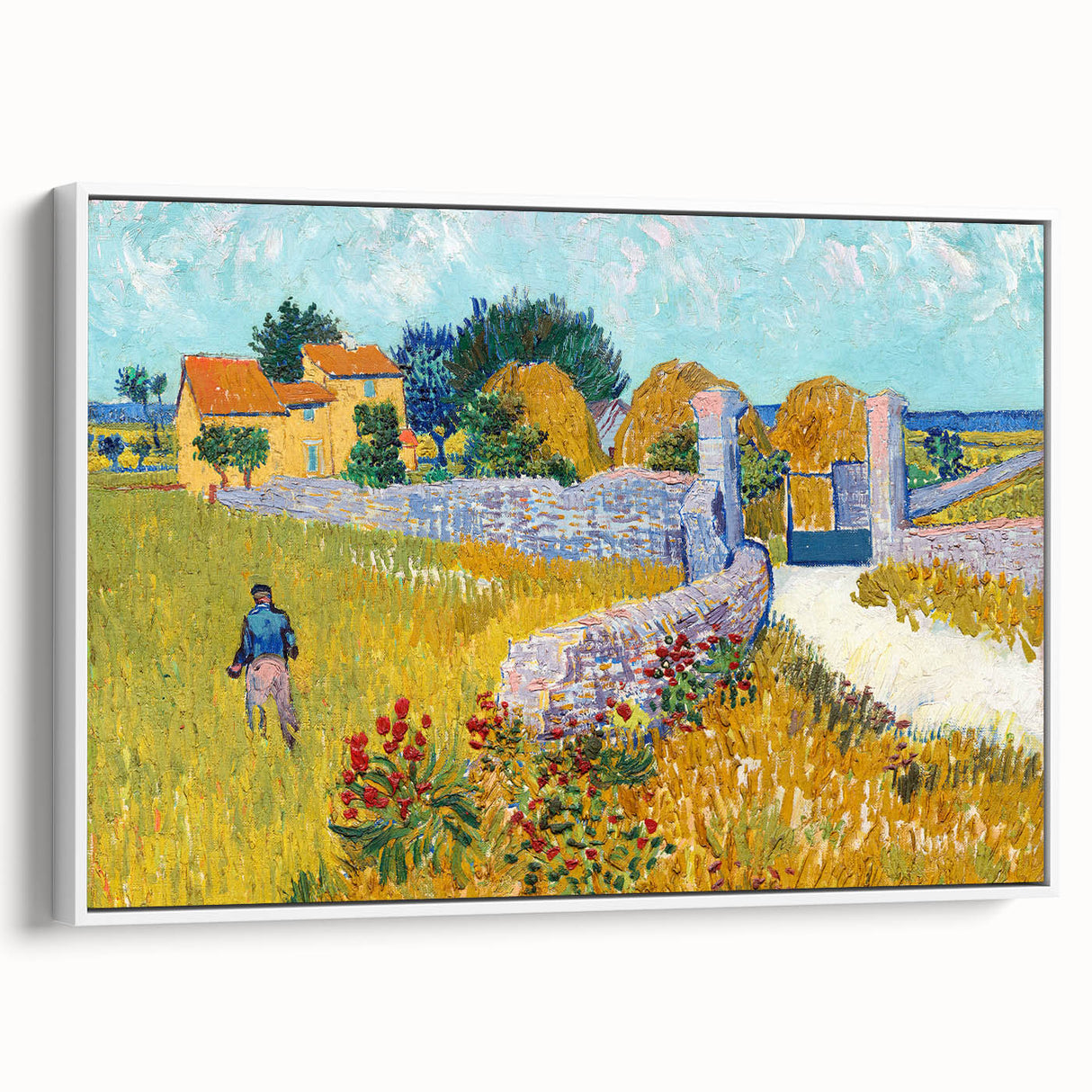 Impressionist Landscape - Farmhouse in Provence by Vincent van Gogh Print