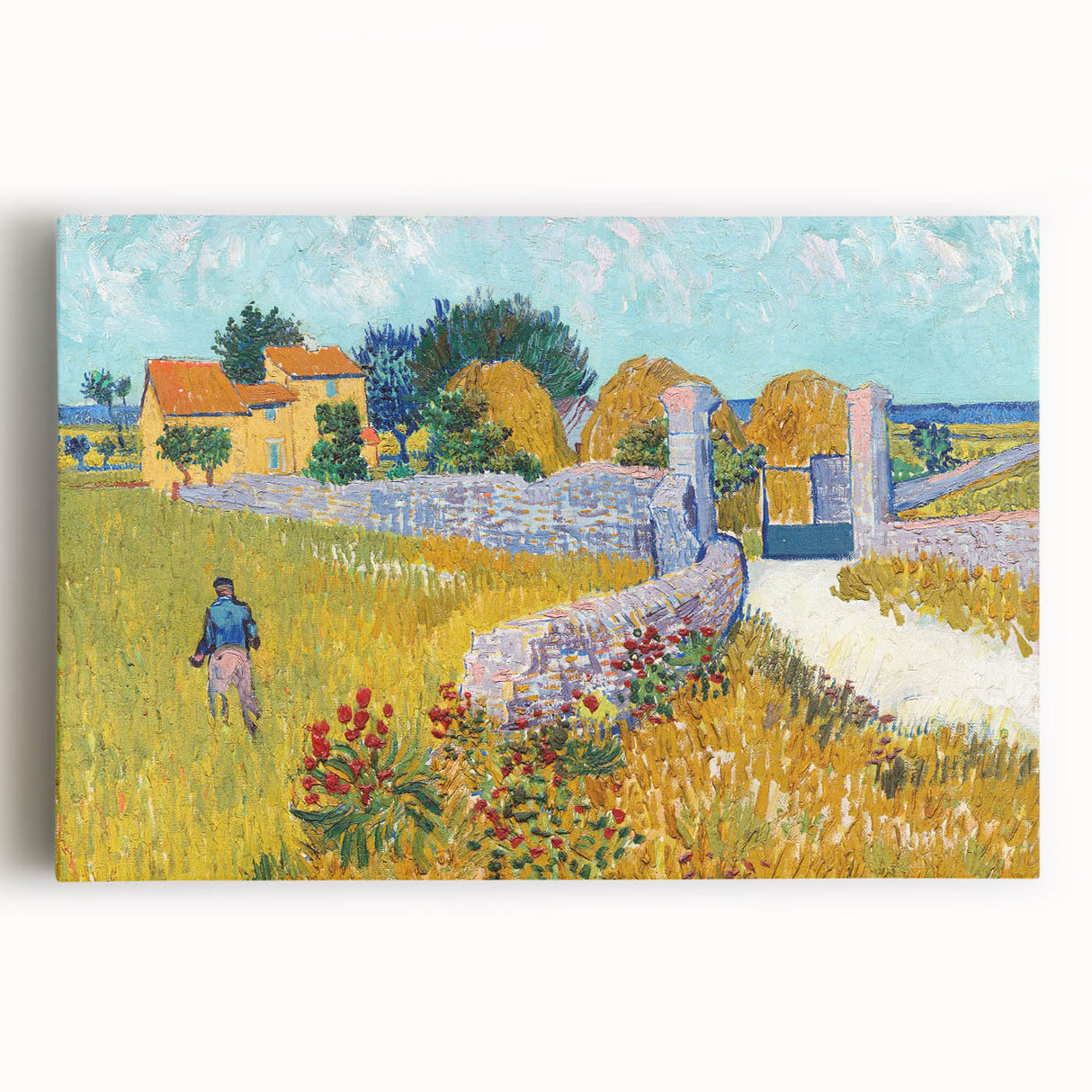 Impressionist Landscape - Farmhouse in Provence by Vincent van Gogh Print