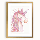 Blush Unicorn Watercolor Print - Girls Bedroom Art