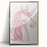 Blush Unicorn Watercolor Print - Girls Bedroom Art