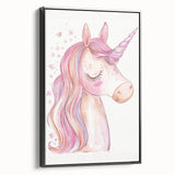 Blush Unicorn Watercolor Print - Girls Bedroom Art