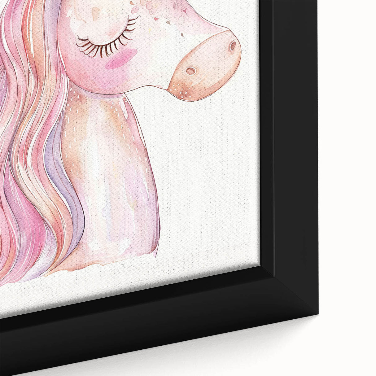 Blush Unicorn Watercolor Print - Girls Bedroom Art