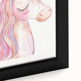 Blush Unicorn Watercolor Print - Girls Bedroom Art