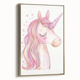 Blush Unicorn Watercolor Print - Girls Bedroom Art