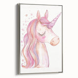 Blush Unicorn Watercolor Print - Girls Bedroom Art