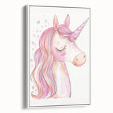 Blush Unicorn Watercolor Print - Girls Bedroom Art