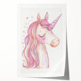 Blush Unicorn Watercolor Print - Girls Bedroom Art