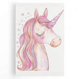Blush Unicorn Watercolor Print - Girls Bedroom Art