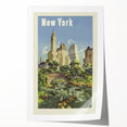 Retro New York Poster – Vintage Central Park Art Print