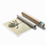 Realism Art Print of Tropical Landscape with Palm Trees and Ocean View