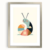 Minimalist Snail - Boys Room Wall Art Kids Wall Art Prints