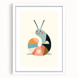 Minimalist Snail - Boys Room Wall Art Kids Wall Art Prints