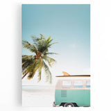 Large art depicting a black and white landscape painting on stretched canvas, suitable for bedroom wall decor.