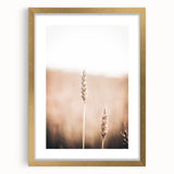 Extra large abstract art print featuring textured swirls in gold and cream tones on a framed canvas.