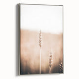 Landscape art painting on framed canvas depicting a summer scene with vibrant colors, ideal for living room decor.