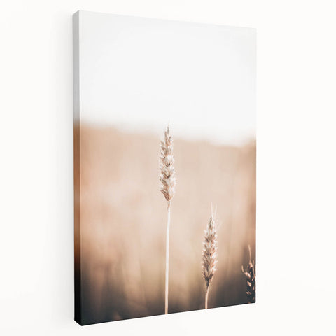 Large abstract canvas print featuring vibrant summer hues, ideal for kitchen wall art.