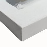 Geometric Abstract Wall Decor – Royal Blue and Gold Brushstroke Art