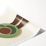 Extra large wall art featuring line art flowers in black on a white background, ideal for large living room wall decor.