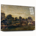 Impressionist Twilight Scene - Farming Village at Twilight by Van Gogh