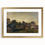 Impressionist Twilight Scene - Farming Village at Twilight by Van Gogh