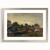 Impressionist Twilight Scene - Farming Village at Twilight by Van Gogh