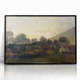 Impressionist Twilight Scene - Farming Village at Twilight by Van Gogh
