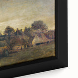 Impressionist Twilight Scene - Farming Village at Twilight by Van Gogh
