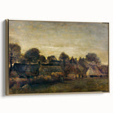 Impressionist Twilight Scene - Farming Village at Twilight by Van Gogh